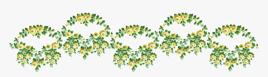 Rose Flower Digital Border Image, HD Png Download