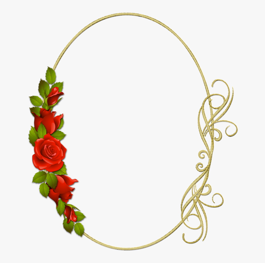 Фотки Floral Border, Art Clipart, Framed Art, Clip - Marcos De Flores Rojas Png, Transparent Png