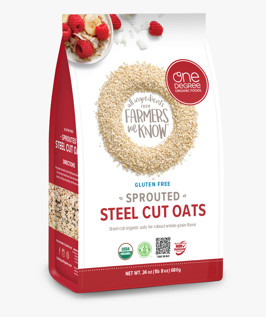 One Degree Sprouted Steel Cut Oats, HD Png Download