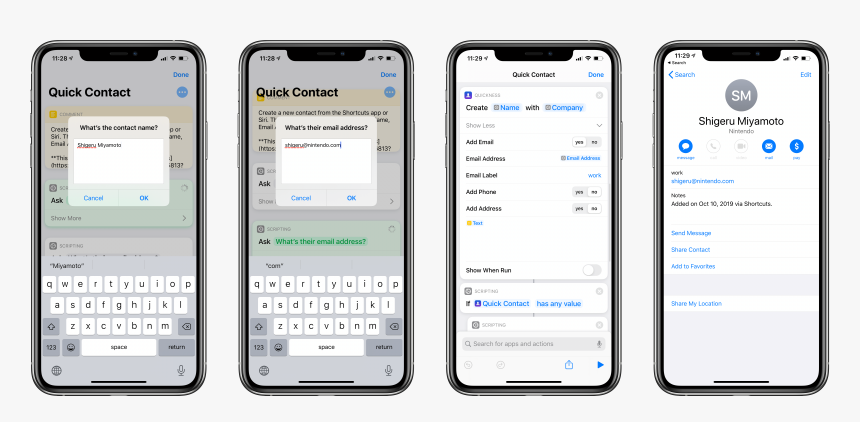 Automating Contact Creation With Quickness - Iphone, HD Png Download