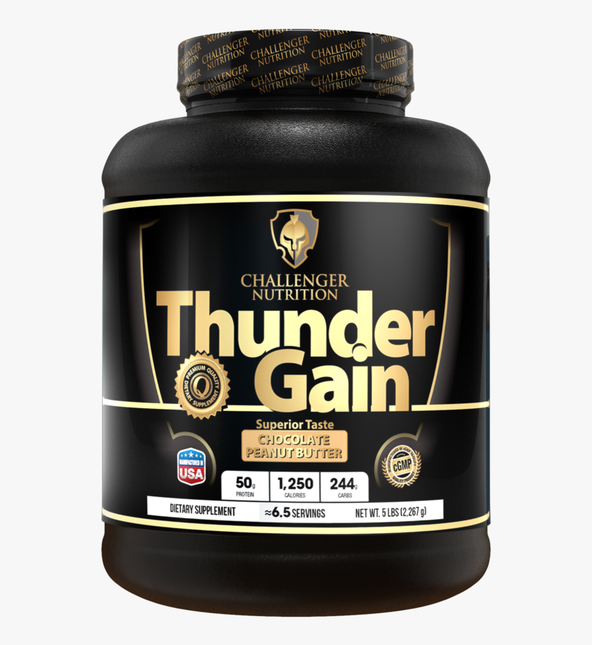 Challenger Nutrition Thunder Gain, HD Png Download