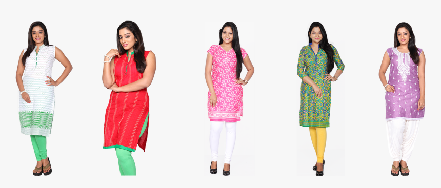 Poovi 5 Ready Made Cotton Kurtis 
 Title Poovi 5 Ready - Ready Made Models Hd Png, Transparent Png
