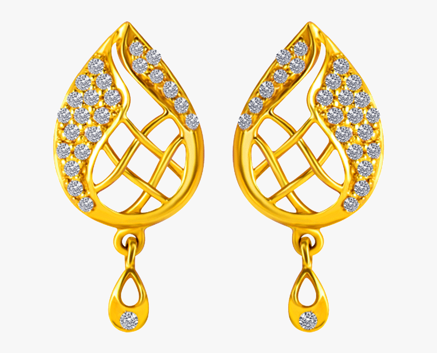22kt Yellow Gold Earring - Earrings, HD Png Download