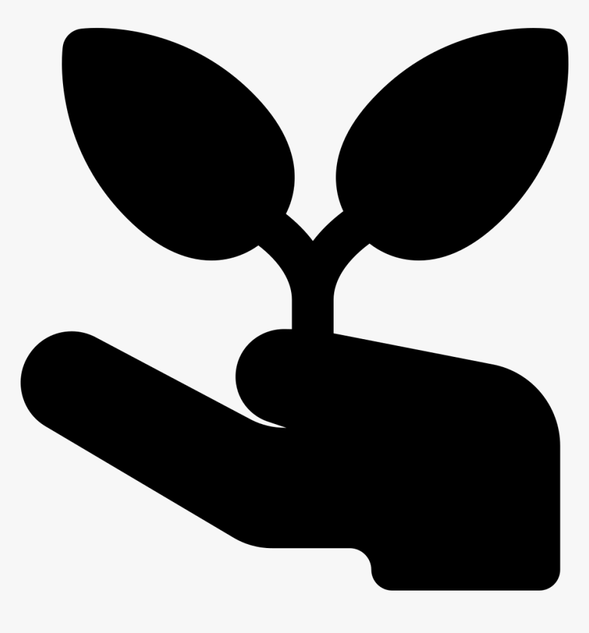 Hand And Sprout - Illustration, HD Png Download