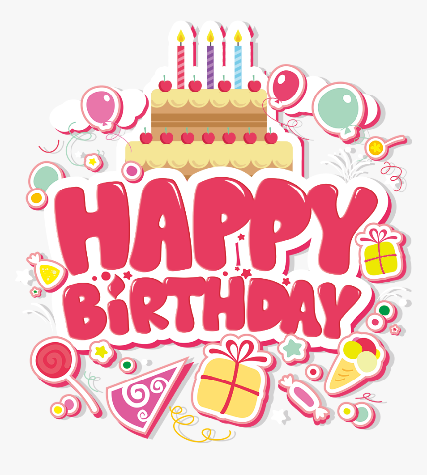 Birthday Cupcake Clipart Pin By Pngsector On Happy - Happy Birthday Girl Clipart, Transparent Png
