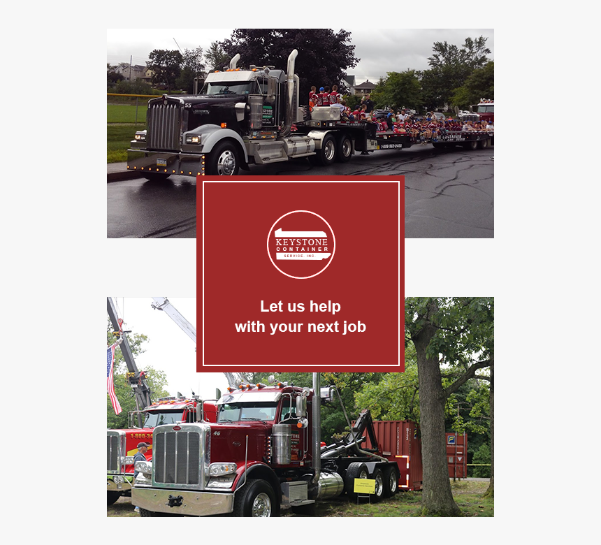 Keystone Container Community Outreach - Trailer Truck, HD Png Download