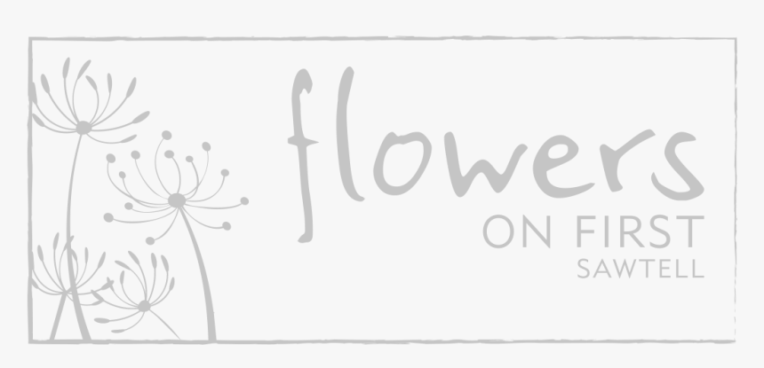 Flowers On First Logo Large - Adobe Clean Font, HD Png Download