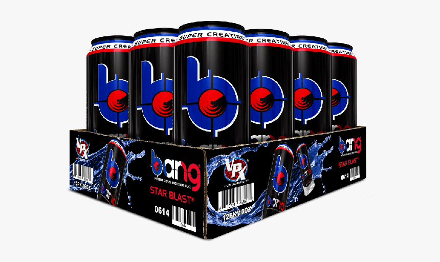 Bang Star Blast Energy Drink 16 Oz Cans - Bang Energy Drink, HD Png Download