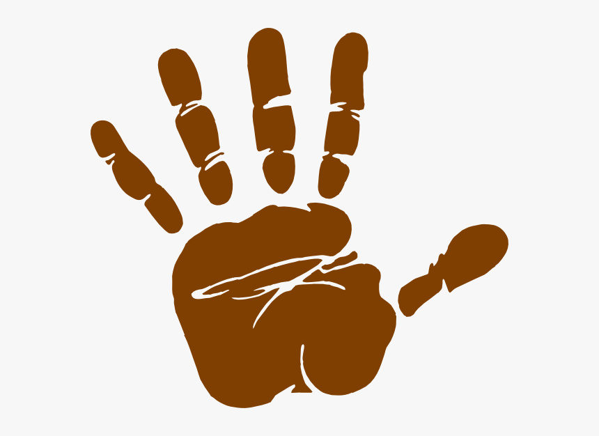 Hand Print Svg Clip Arts - Handprint Png, Transparent Png