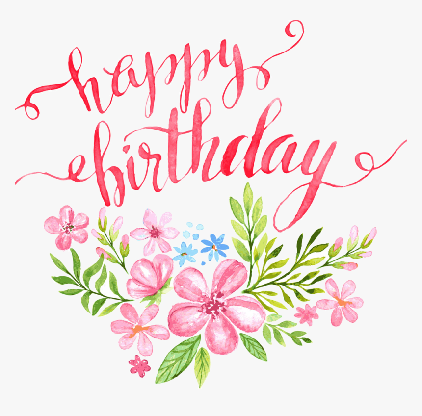 Happy Birthday Flowers, HD Png Download , Transparent Png Image PNGitem