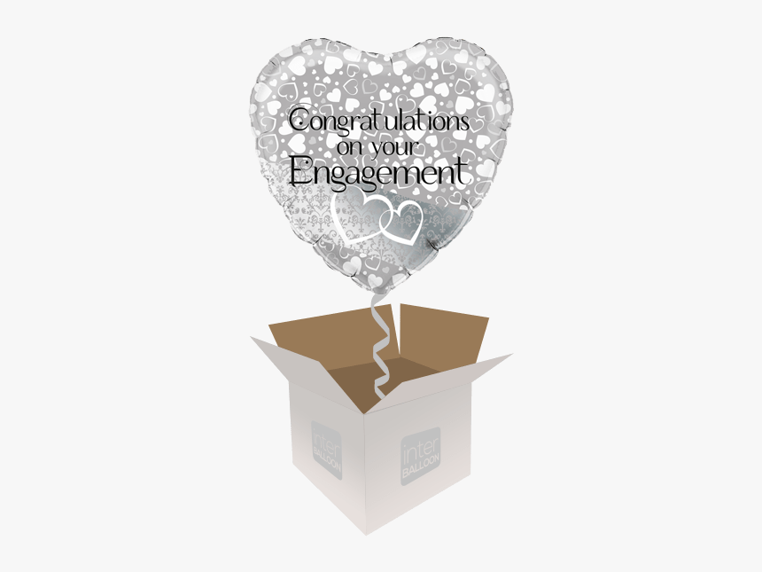 On Your Engagement Entwined Hearts - Congratulations On Your Engagement Balloons, HD Png Download