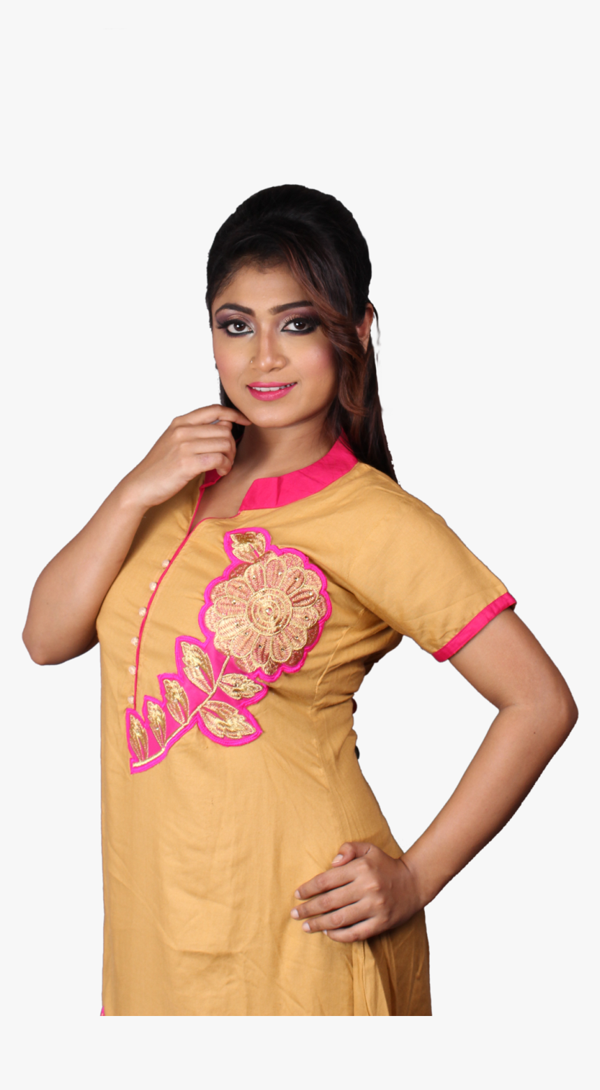 Cotton Embroidered Kurti - Photo Shoot, HD Png Download