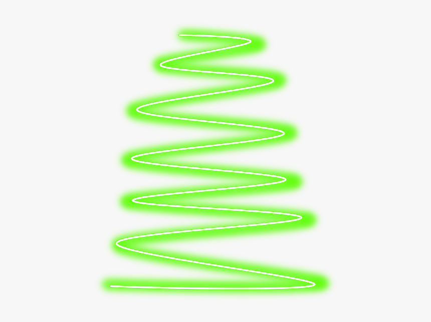#spiral #line #neon #geometric #green #border #frame - Green Neon Spiral Png, Transparent Png