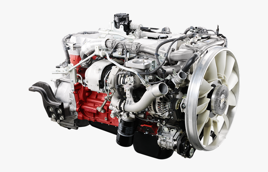 Hino Motors Diesel Engine Truck Common Rail - Hino 6 Cylinder Engine, HD Png Download