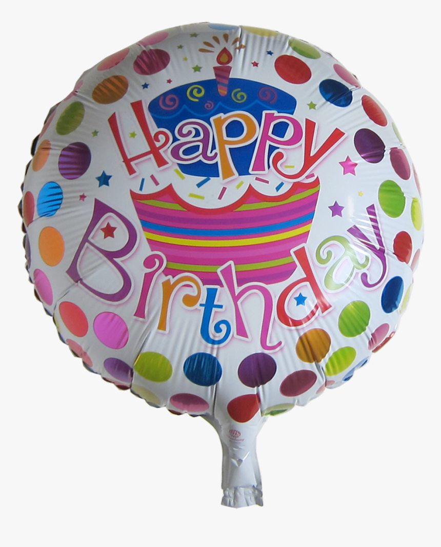 17 Inch Round Happy Birthday Mylar Balloon - Happy Birthday Round Foil Balloon, HD Png Download