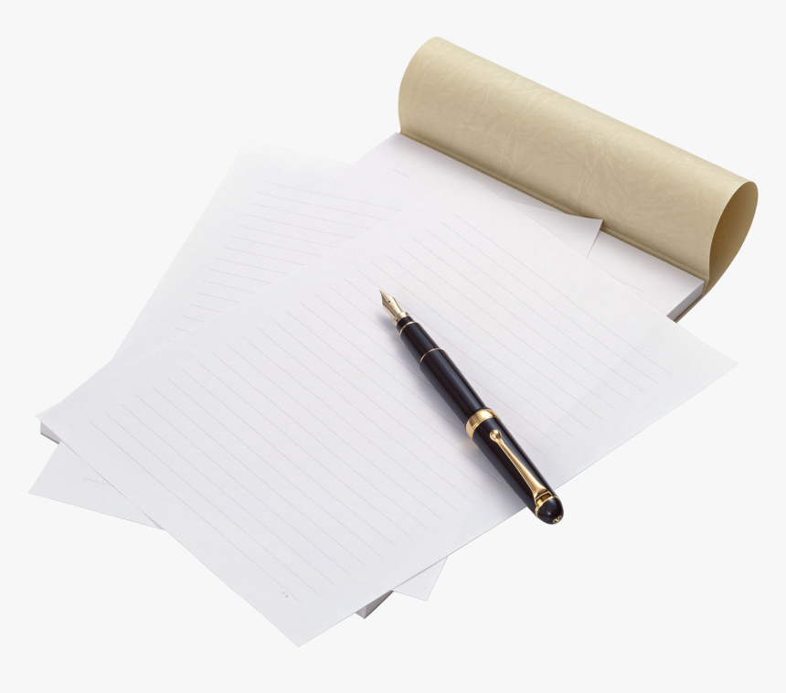 Paper Sheet Png Image - Ручка И Блокнот Png, Transparent Png