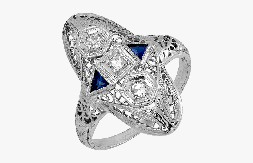 Estate Jewelry Vintage Three Stone Ring - Pre-engagement Ring, HD Png Download