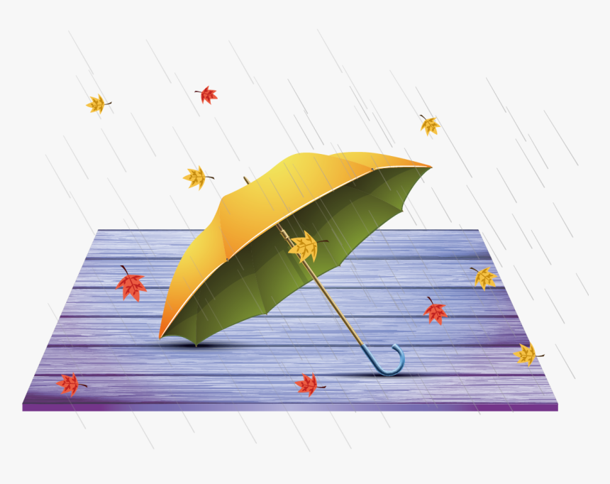 Autumn Rain Png Transparent Image - Umbrella, Png Download