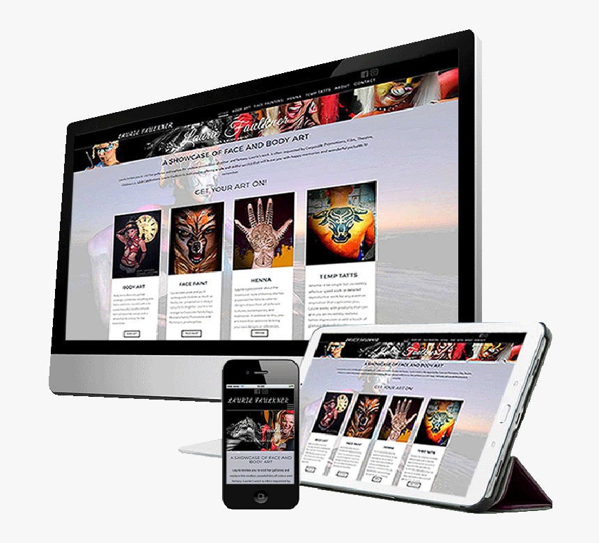 Melbourne Web Designer Coolcat Web Design Responsive - Iphone, HD Png Download