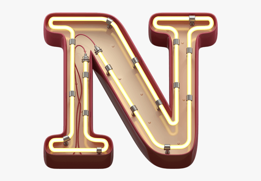 Retro Letters Png - Transparent Png Neon Letters, Png Download