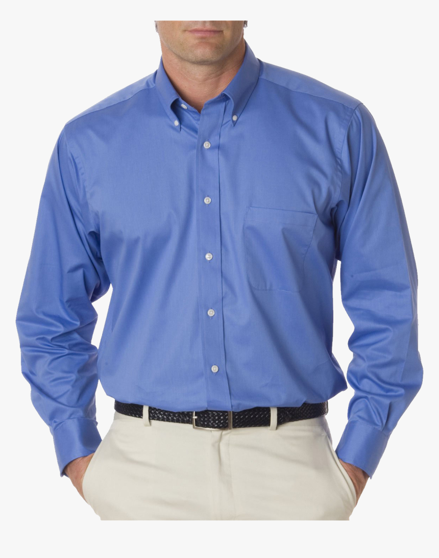 Blue Dress Shirt Png Image - Man Shirt Png, Transparent Png