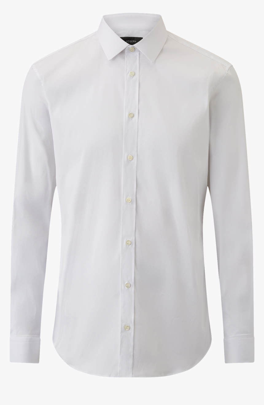 Joseph, Jim Poplin Stretch Shirt, In White - Formal Wear, HD Png Download