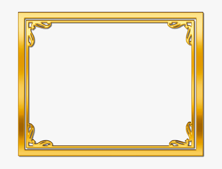 Golden Frame Transpa Image1 Peoplepng Com - Certificate Frame Design Png, Transparent Png