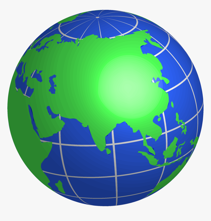 Geography Clipart India - Globe With India Png, Transparent Png
