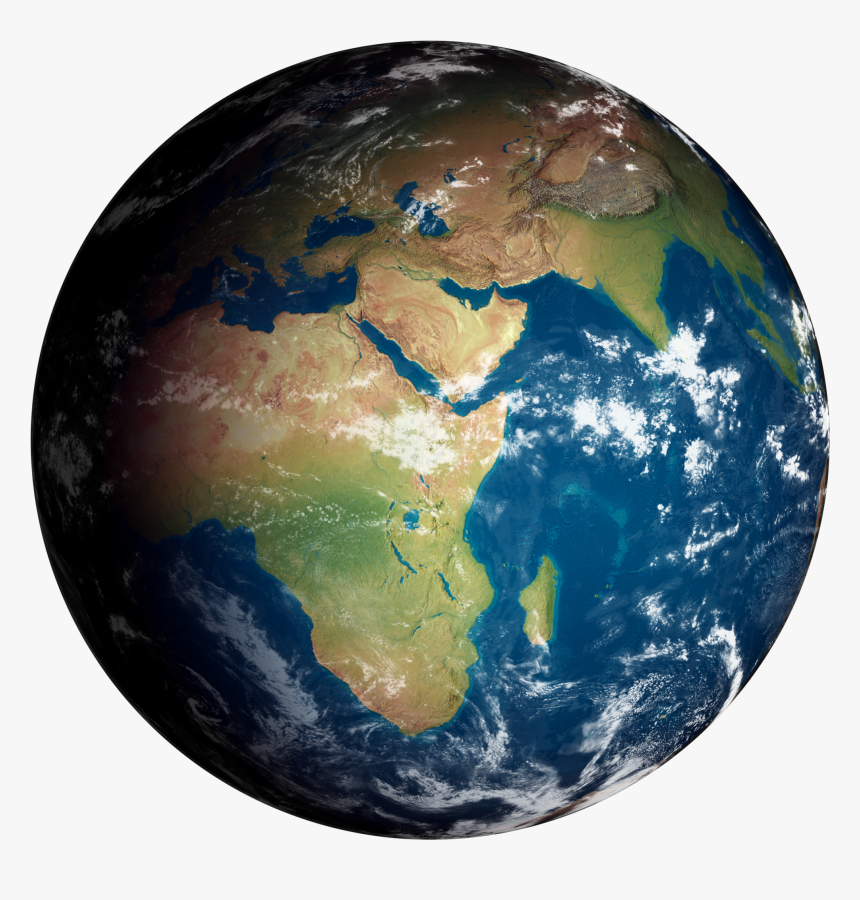 Earth, Globe, World, Africa, Asia, Close East, India - Globe With Trees Png, Transparent Png