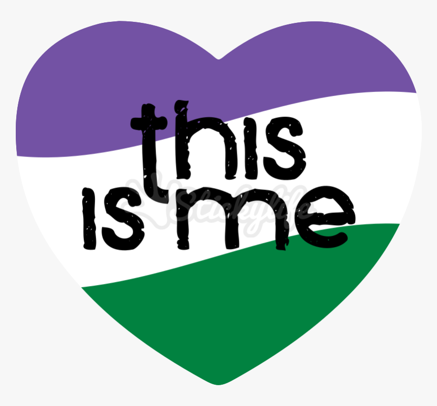 Genderqueer Heart Magnet - Dremen, HD Png Download