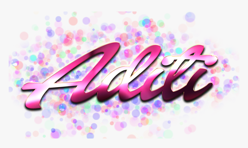 Aditi Name Logo Bokeh Png - Kaka Name, Transparent Png