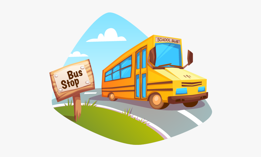 Road With Bus Png, Transparent Png