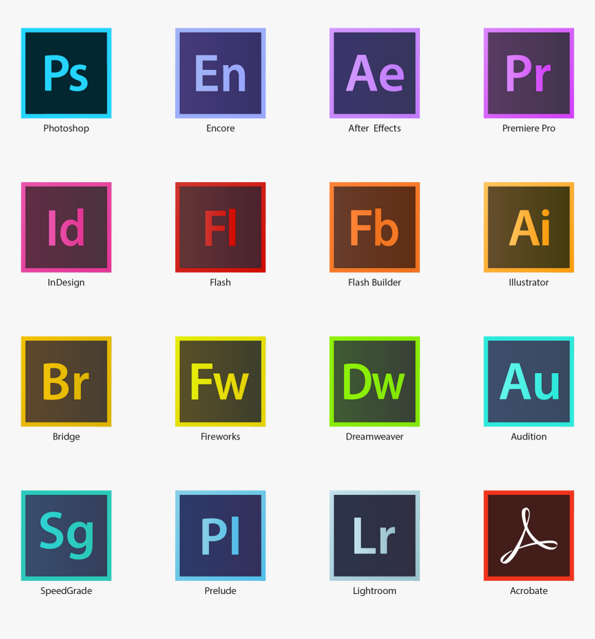 Pack Icônes Adobe Suite Cc Hd⎪vector Illustrator Company - Electric Blue, HD Png Download