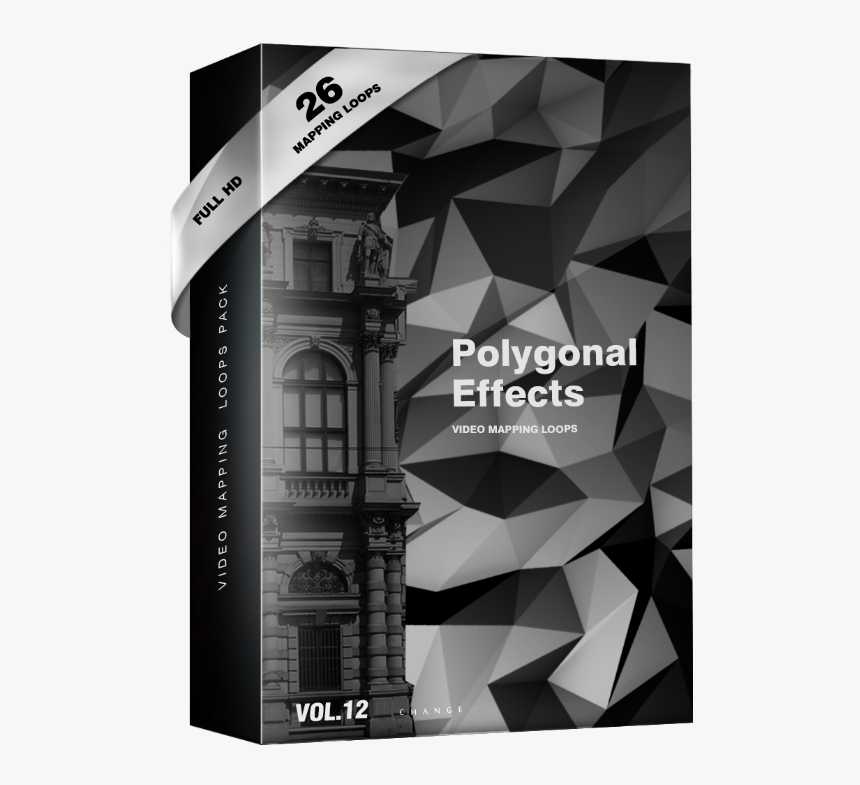 Polygonal Effect Video Mapping Loops Pack - Flyer, HD Png Download