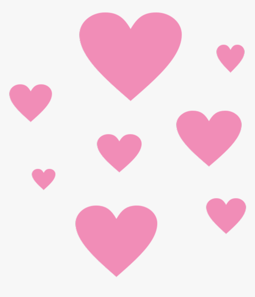 Ftestickers Sticker By Picsart - Pink Hearts, HD Png Download