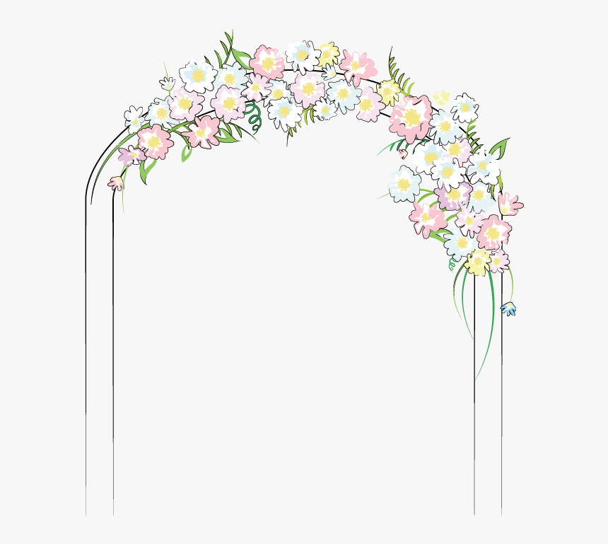 Bride Clipart Flower - Wedding Arch Clip Art, HD Png Download