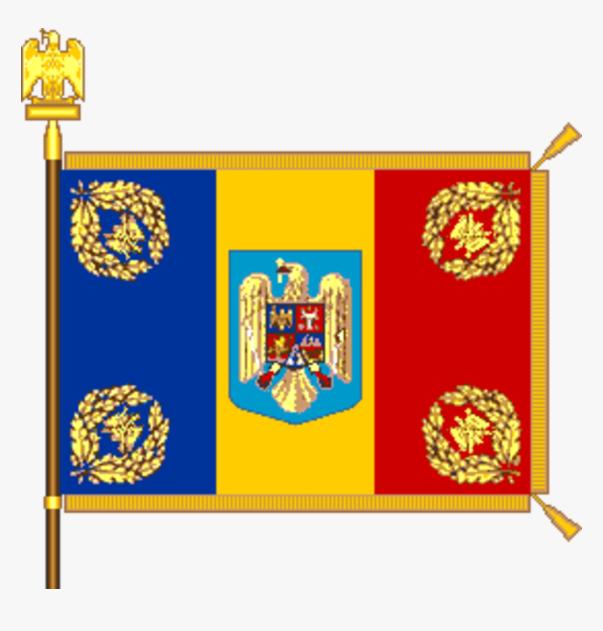 Romanian Air Force Flag, HD Png Download