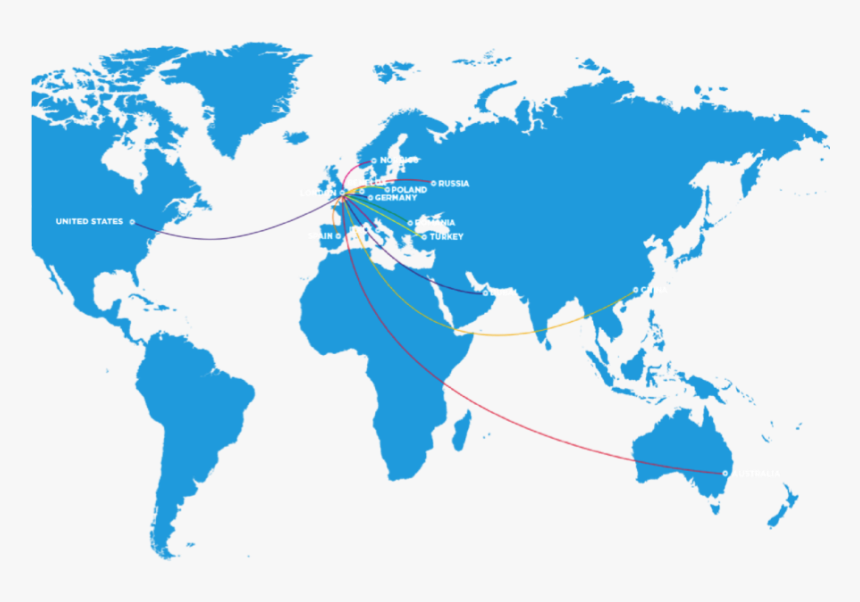 Singapore On World Map Png, Transparent Png