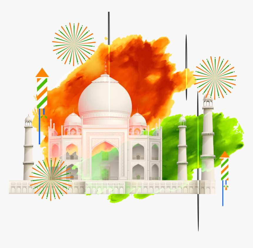 Independence Day India Taj Mahal, HD Png Download