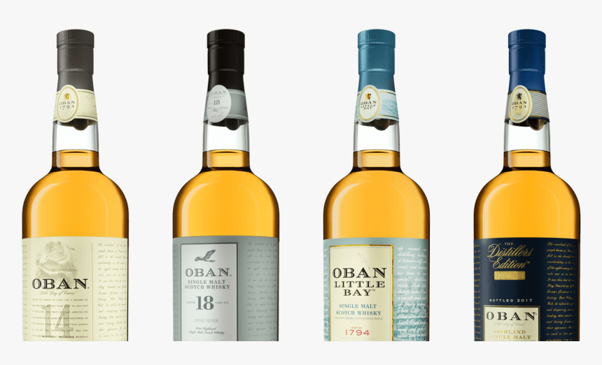 Oban Family - Whisky Bottles, HD Png Download