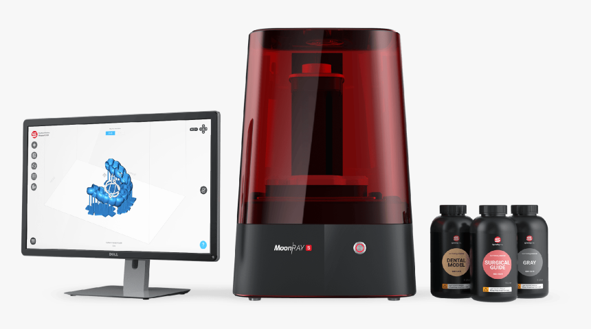 Image - Moonray 3d Printer Dental, HD Png Download