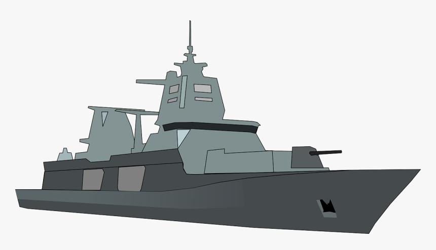 Clip Art Clip Freeuse Free Download - Warship Clipart, HD Png Download