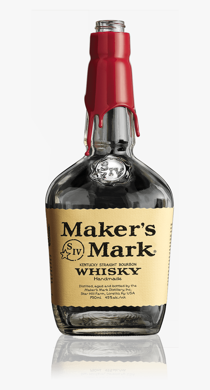 Image Of Empty Maker S Mark® Bottle - Bourbon Whisky Makers Mark 700ml, HD Png Download