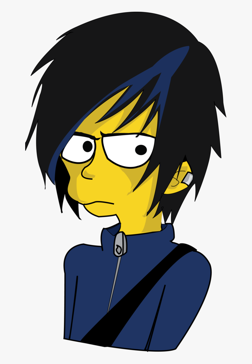 Clip Art Bart The Mother - Emo Bart Los Simpson, HD Png Download