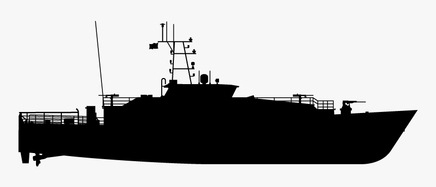 Warship Cruiser United States Navy Fast Combat Support - Us Navy Ship Silhouette, HD Png Download