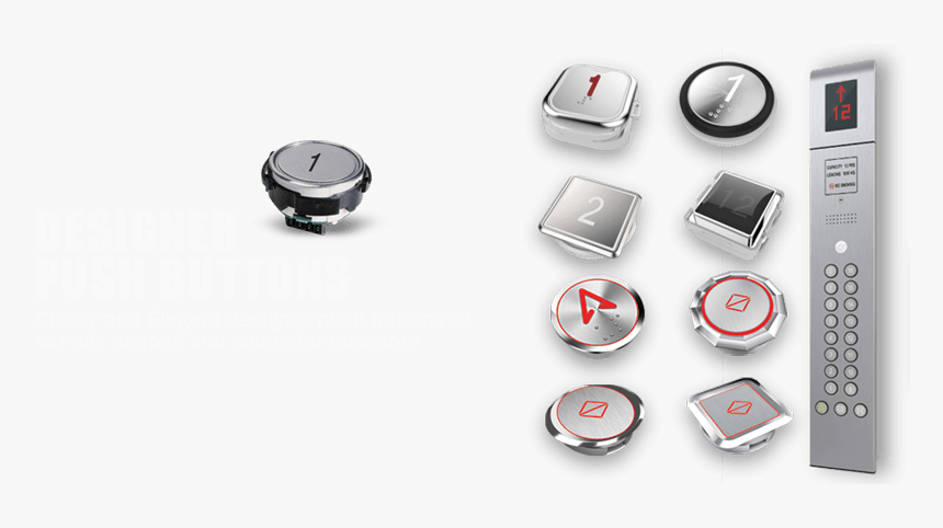 Elevator Accessories, Components, Fixtures, Spare Parts, - Cop Lop Button Elevator, HD Png Download
