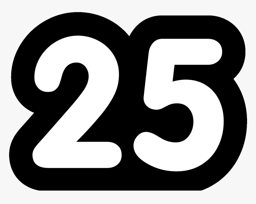 25 Number Transparent - 25 Png, Png Download
