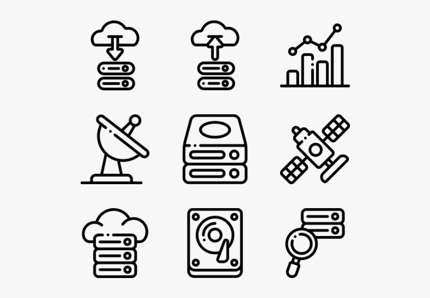 Database And Servers - Achievement Icons, HD Png Download