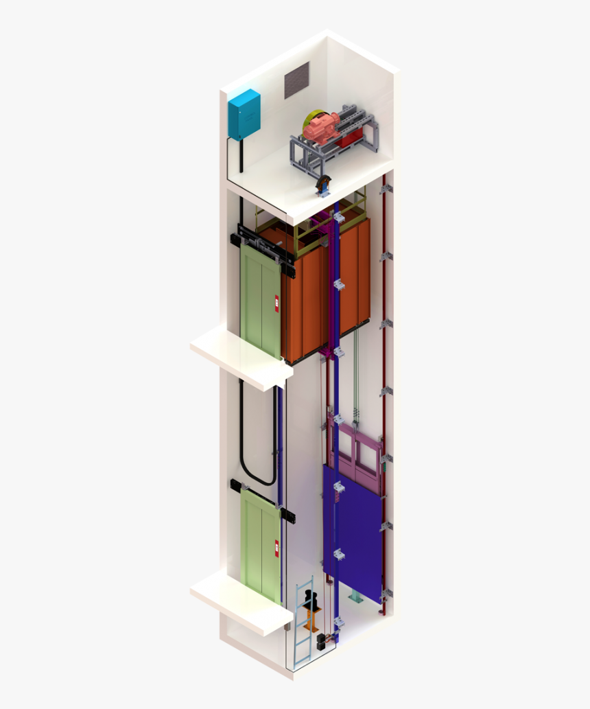 Traction Elevator, HD Png Download