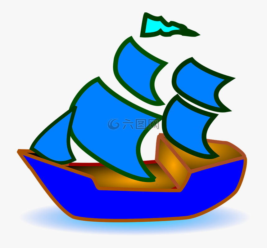 Clipart Royalty Free Battleship Clipart Army Ship - Blue Ship Clipart, HD Png Download
